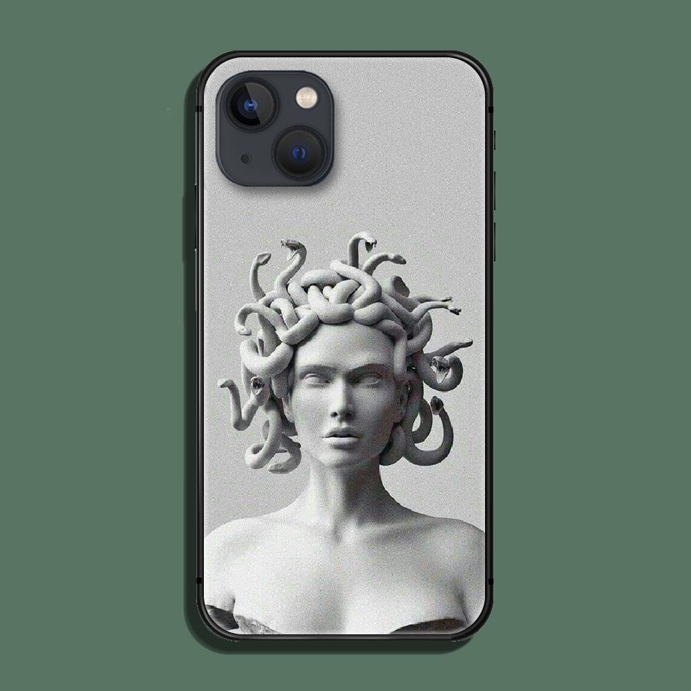 Statue Abstract Art Phone Case Cover Coque For Iphone Xiaomi Mi Samsung Galaxy Redmi Note A S 11 12 13 14 15 22 23 24 5G Pro Plus Max Fe Ultra