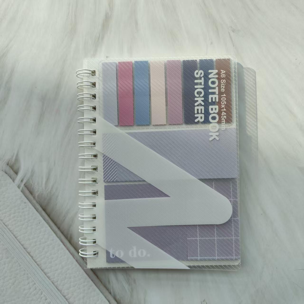

1pc Cute A6 Notebook Soft Loop Buckle Sticky Notes Business Learning for Office Study School Supplies Back to School Use