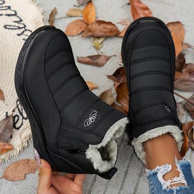 Cotton Shoes for Women In Winter Thick and Warm Snow Boots Large Size for Women with Plush and Warm Short Boots
