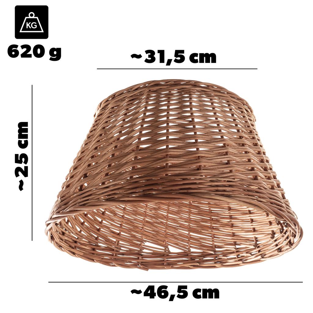 Husă pentru suport de brad din răchită 45 cm Husă Coș Suport Natural