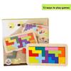Wooden Puzzle Toy For Kids With 7piece Russian Brain Teaser And Shape Sorting