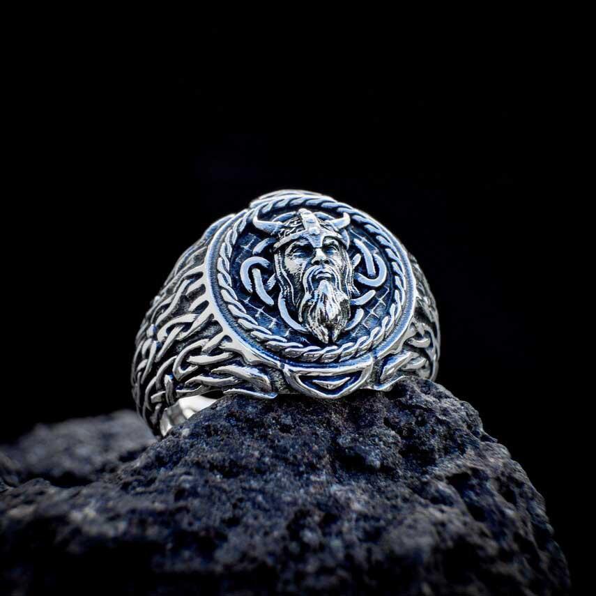 New Retro Viking Ring Nordic Celtic Viking Avatar Ring Domineering Men's Ring