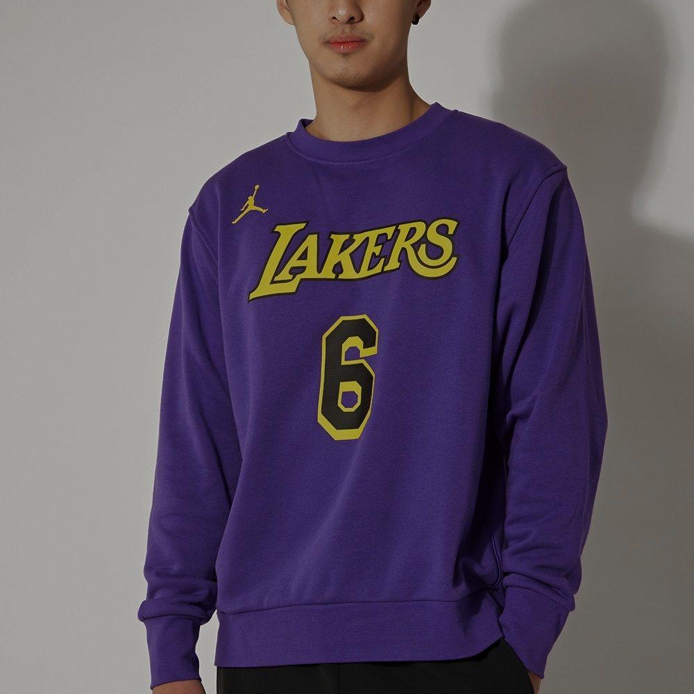 Jordan Nba Los Angeles Lakers LeBron James Fleece Loose Fit Sweatshirt DR2409-504