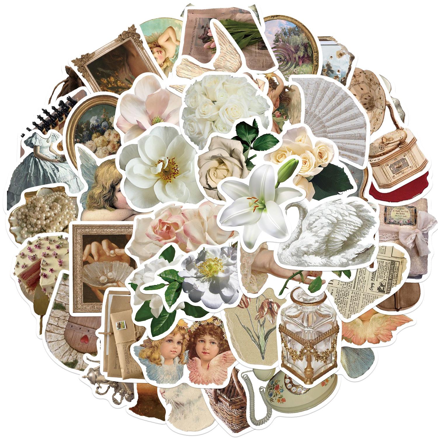 

50 Ретро Стиль Наклейки для Ручного Счета Граффити Гитара Блокнот Чемодан DIY Водонепроницаемые Наклейки