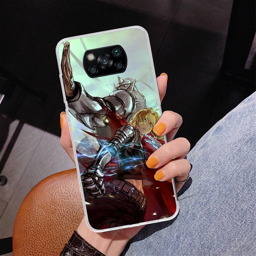 Fullmetal Alchemist Anime Phone Case For Xiaomi Poco X7 X6 X5 Pro F7 Ultra Redmi 15C 15 13C 13 12C 12 10 10A 10C 9 9A 9C 9T Cove