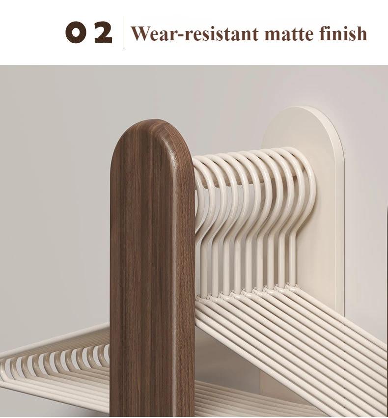 Raft Organizator Multifuncțional de Uz Casnic Montat pe Perete, Articole de Depozitare din Lemn Masiv, Balcon Fără Găuri, Rafturi pentru Uscat