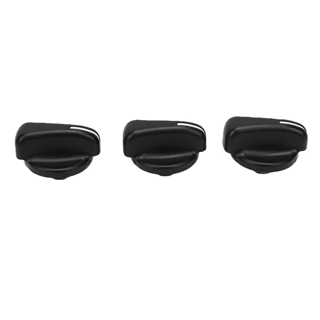 3PCS AC Heater Switch Control Knob 5011218AA Accurate Controlling Replacement for Jeep Wrangler TJ 1999 2006