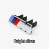 3D ABS M Logo Front Grille Badge Body Decorative Sticker Car Modification Accessories For BMW M Logo X1 X2 X3 X4 X5 X6 F48 G01 EU4