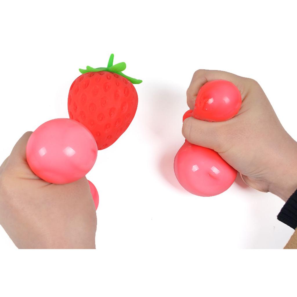 Rot Squeezable Toy Realistic Strawberry Model Party Slow Rise Pressure Release Toy Adults Prospector