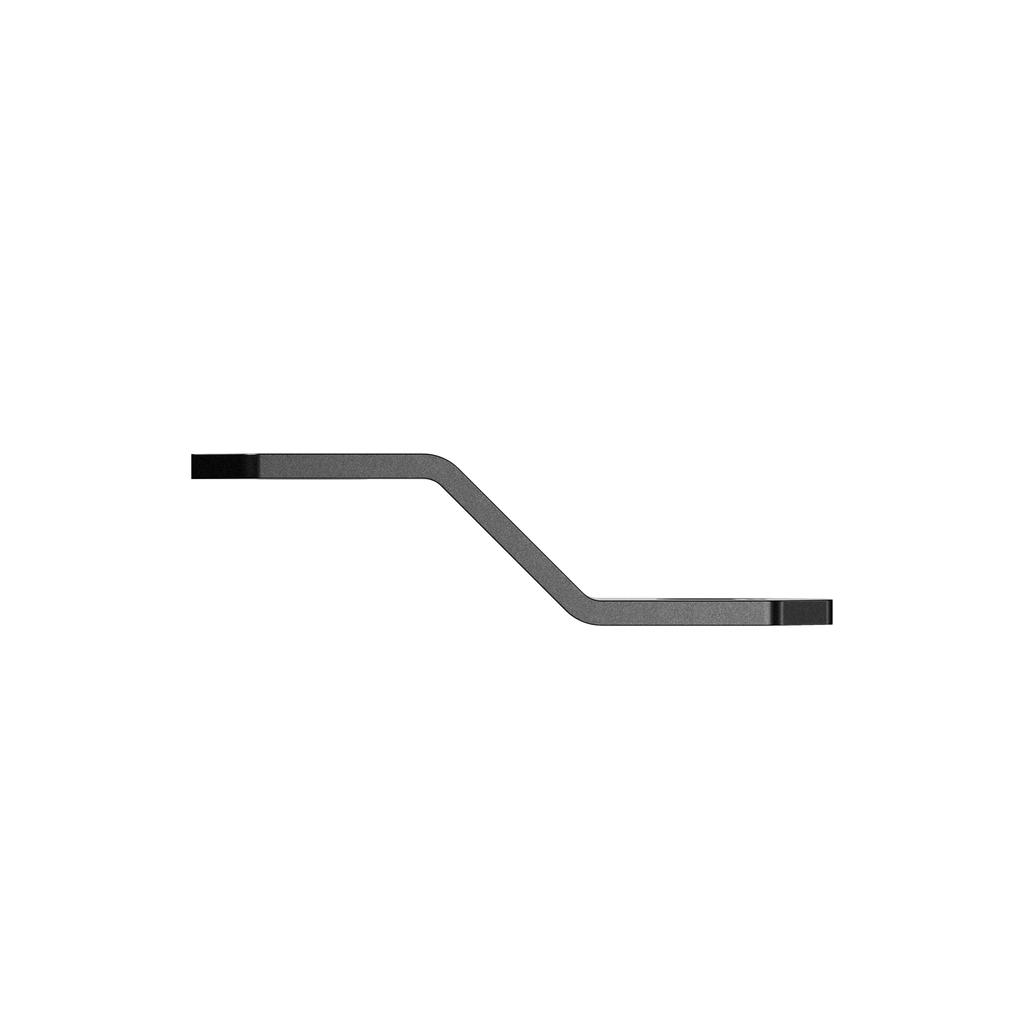 Kaedear Motorcycle Universal Stainless 2mm Universal Set of Custom Brackets X 2 X 20 X 17 X Brackets, Steel, Thick, Fit, 2, (KDR-YX-Z45-2M8) (M8