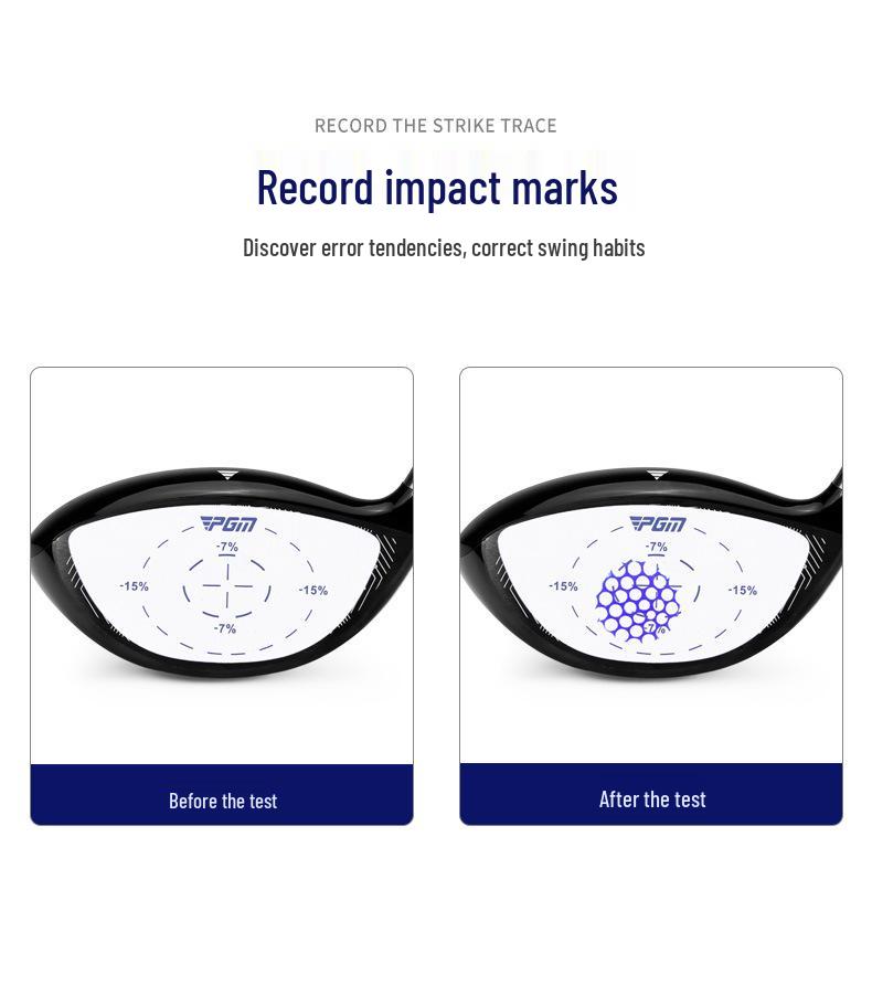 New PGM Golf Club Impact Paper: 6 Wood Sheets + 6 Iron Sheets to Analyze Impact Points and Ball Hitting Tendency.
