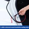 Car Door Rubber Seal Strip Anti-Scratch Protector B Pillar Car Rubber Weatherstrip Auto Door Edge Waterproof Seal Strip