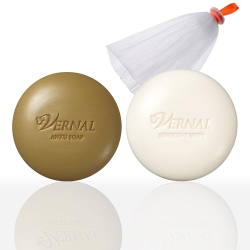 Vernal Double Facial Cleansing Set (1 each of Ankh Soap 90g and Sensitive Zaif 90g)