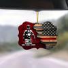 Trendy Retro Style Acrylic American Flag Keychain Car Decor For Spaces Creative