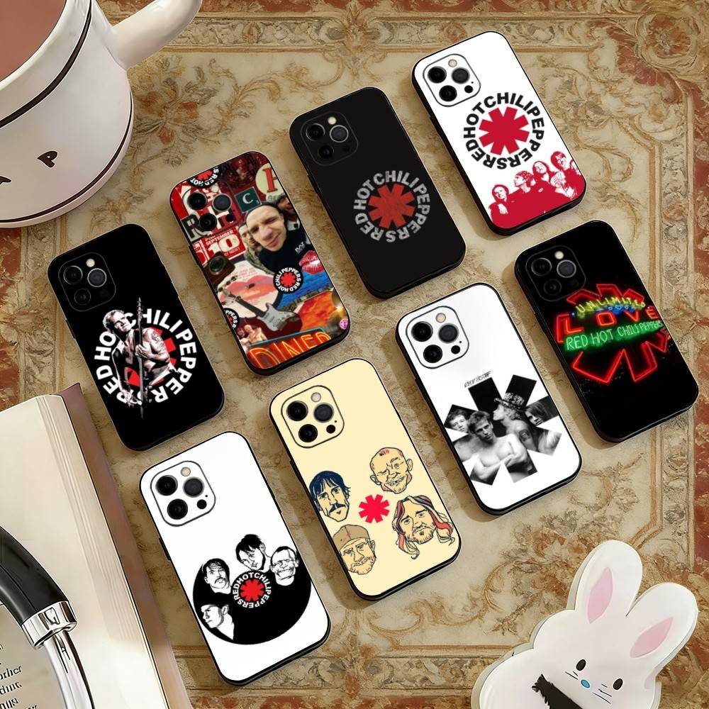 R-Red Hot Chili Peppers Phone Case Silicone Soft For IPhone 17 16 15 14 13 12 11 X XR Plus Pro Max Plus
