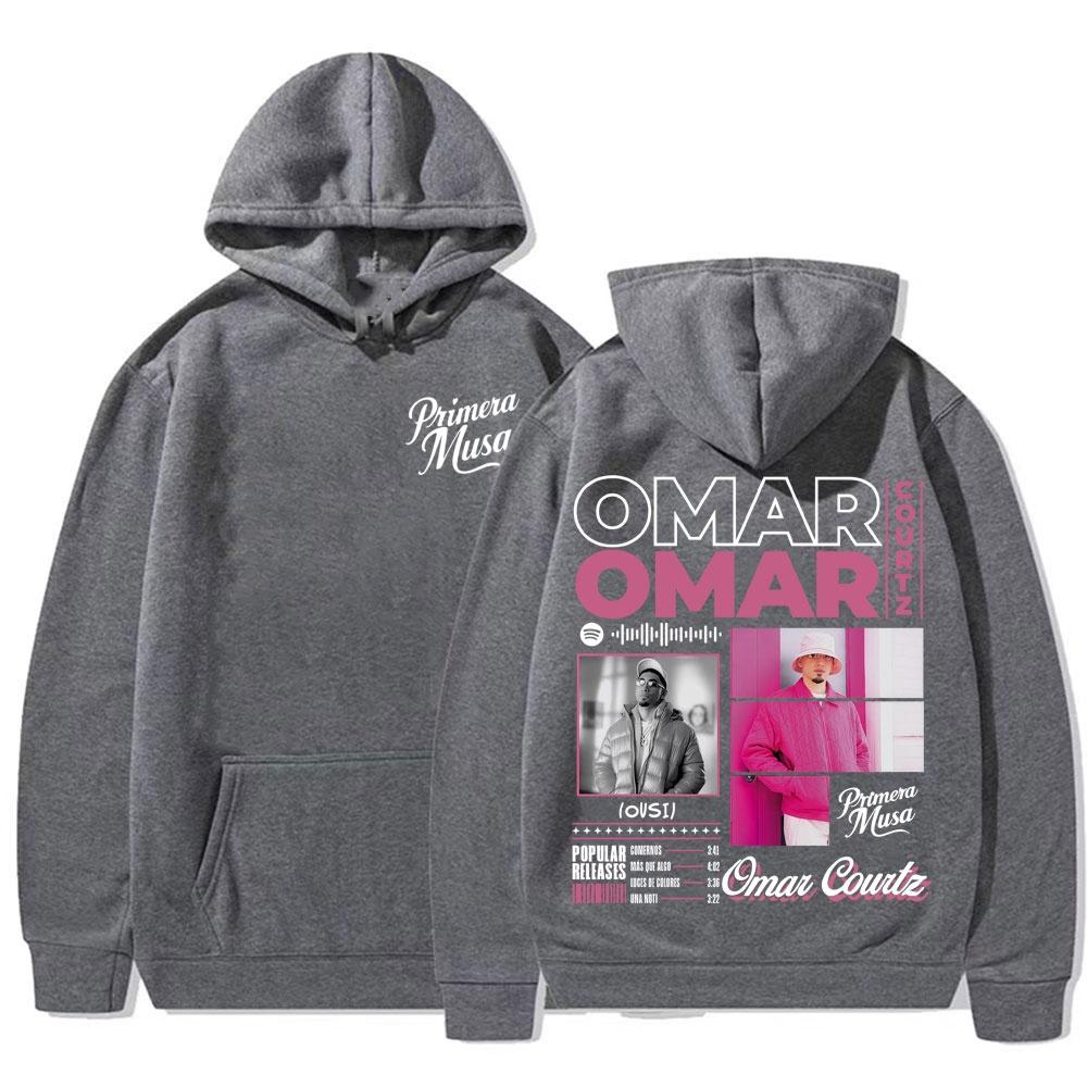 Rapper Omar Courtz Primera Musa Album 2025 Graphic Hoodie Autumn Winter Men s Women Cotton Harajuku Hip Hop Comfort Hoodie 3XL