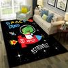 3D Cute Dino Dinosaur Space Cartoon Carpet Rug for Home Living Room Bedroom Sofa Doormat Decor,Child Area Rug Non-slip Floor Mat