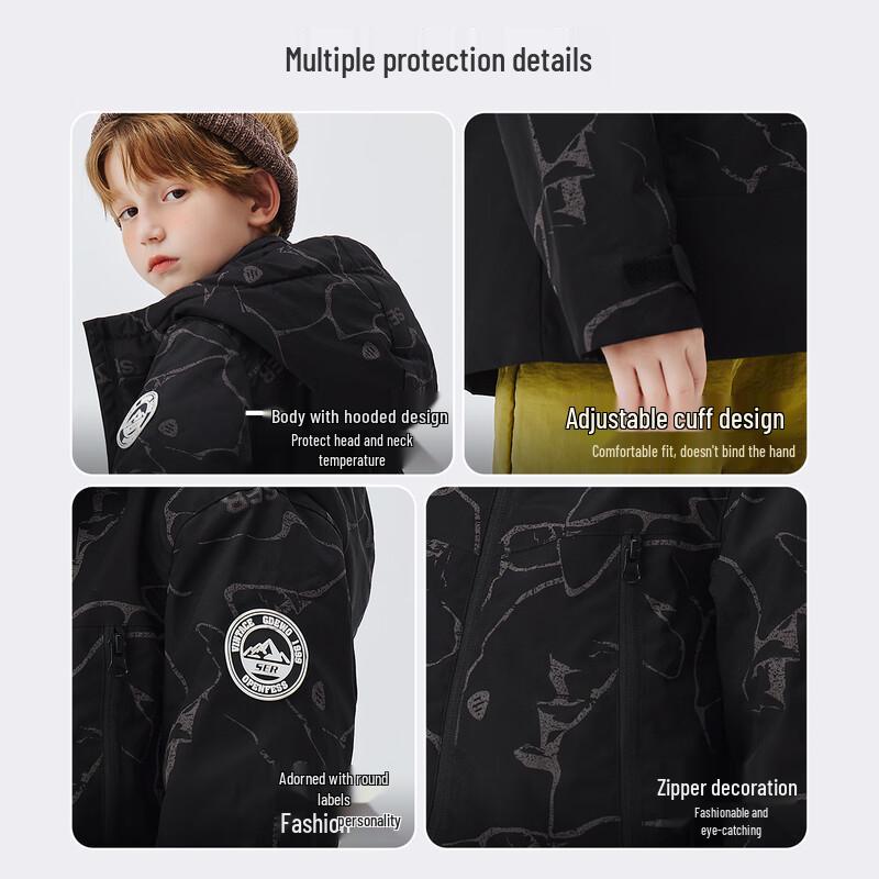 Snowflying Kids' Winter Warm Down Jacket