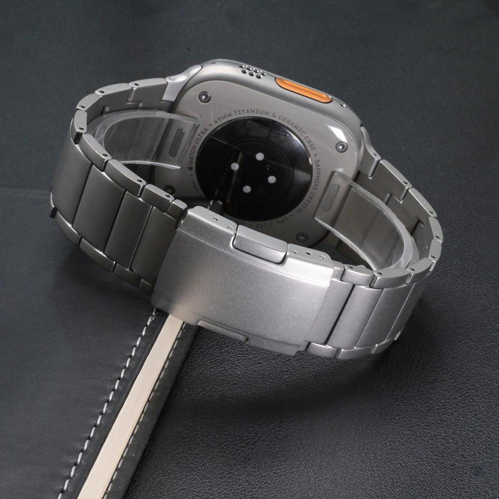 Titanium Band for Apple Watch Ultra 3 2 49mm Series 11 10 46mm Correa Luxury Strap for Iwatch 9 8 7 6 5 4 Se3 45mm 44mm Bracelet