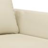 Cream Armchair 60 Cm Faux Leather