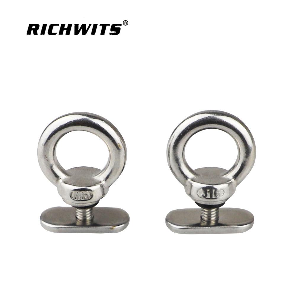 Stainless Steel Slide Rail Lock Ring for Kayak, RV, Tent, Canoe Hardware