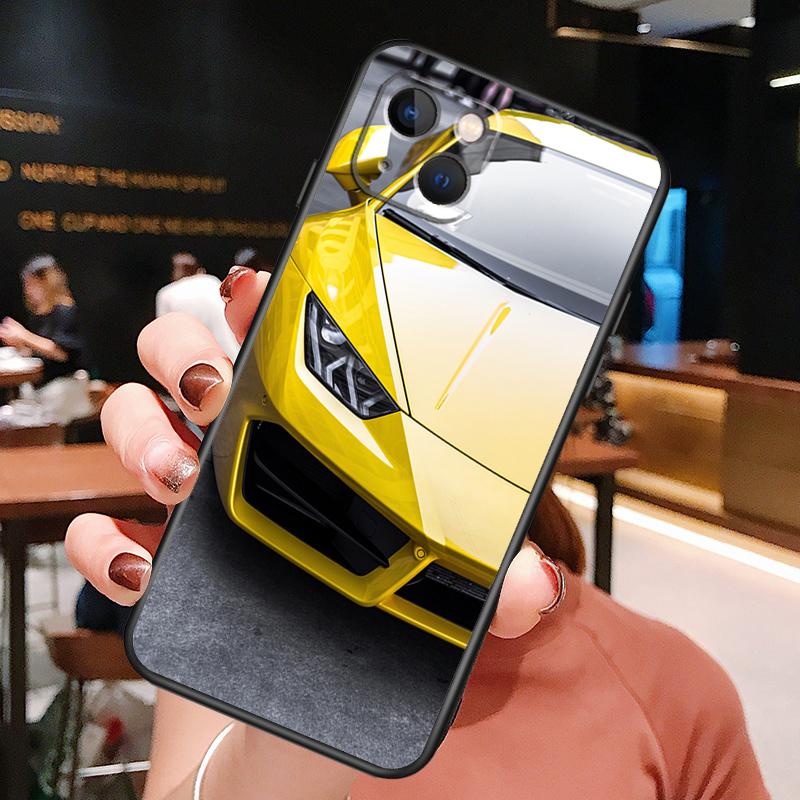 Sport Cars Male Men Phone Case For iPhone 16 Pro Max 15 14 12 11 13 Pro Max Plus 12 13 Mini XR 16e Funda Silione Cover