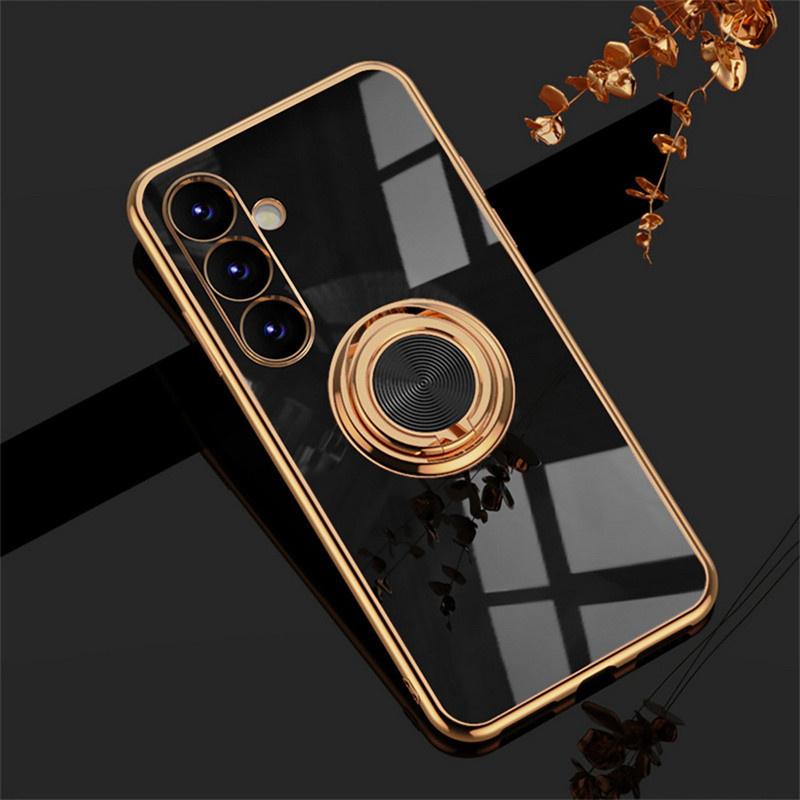 Plating Hoesje Voor Samsung Galaxy A56 A55 A36 A26 A16 5G A25 A15 A35 A52 Magnetische Hoesjes Voor Samsung A54 A34 A24 A14 A53 A33 Cover For Samsung A26 zwart