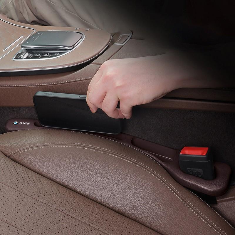 BBIX7 2PC Car Seat Gap Filler Organizer Waterproof  Anti-leak Stopper Strip For BMW 1 2 3 4 5 7 Series X1 X3 X4 X5 X6 X7 F10 F20 F30