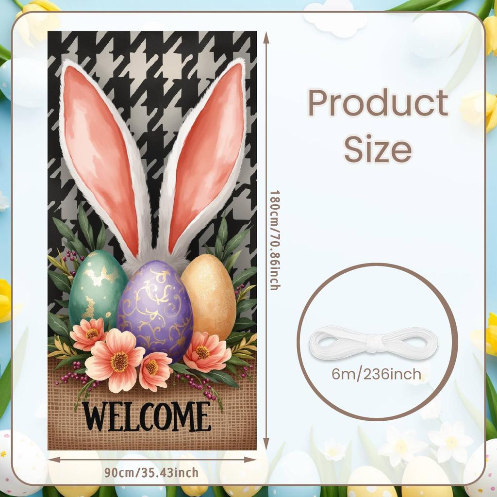 Easter Egg Display Vintage Truck Religious Easter Backdrop Spring Easter Background Plaid Border For Family Gathering Church