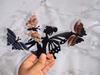 Reiki Healing Gemstones Natural Crystal Butterfly Fairy Figurine Metal Stand Handcrafted for Gift Decoration