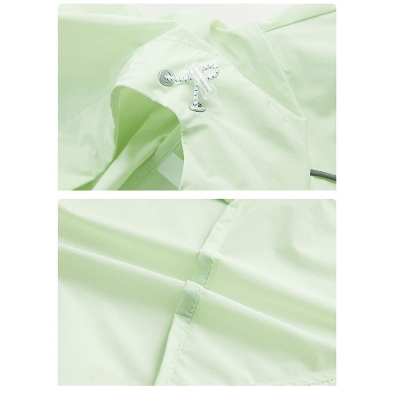Men Women Lightweight Breathable Ice Silk Summer UV Protection Jacket Sporty Coat Anti-Uv Long Sleeve Zipper Skincoat