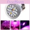 Luz de Crescimento de Espectro Completo com 28 LEDs para Hidroponia com Base E27 Gu10 E14 Ideal para Jardins de Interior