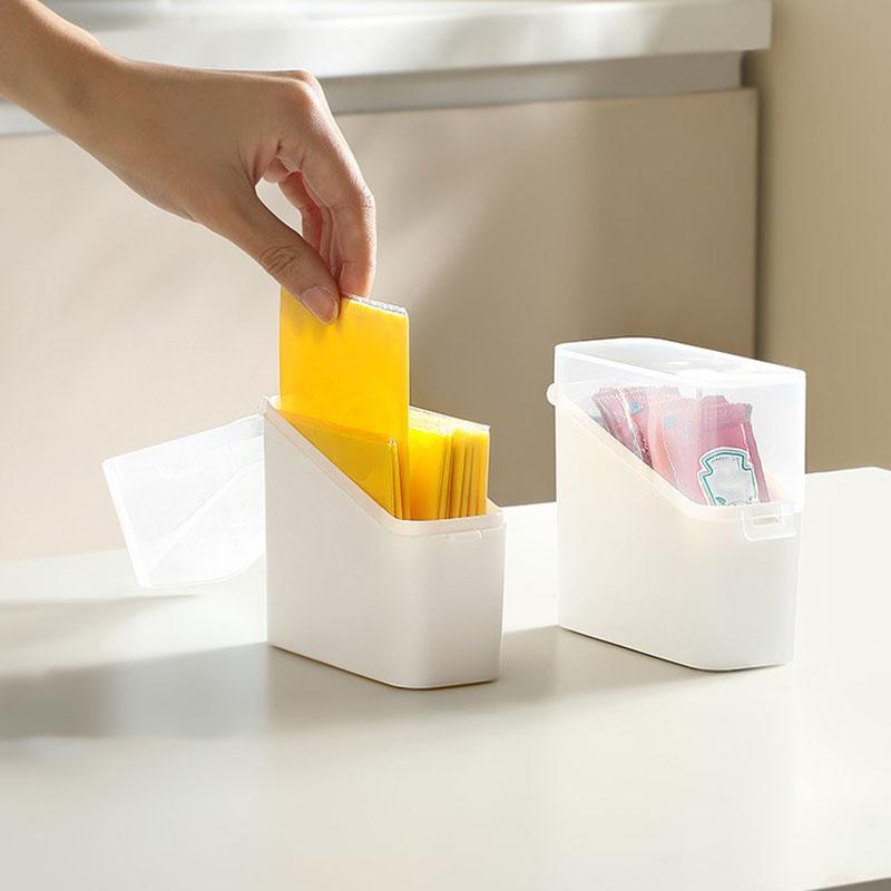 Clear Plastic Refrigerator Storage Box with Hinged Lid and Latch, Refrigerator Side Door Storage Box, Portioned Cheese Slice Box