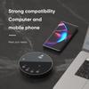 Desktop USB Conference Speakerphone BT Microphone 360° Omnidirectional Condenser Plug & Play PC Computer Mic with Speaker Mute