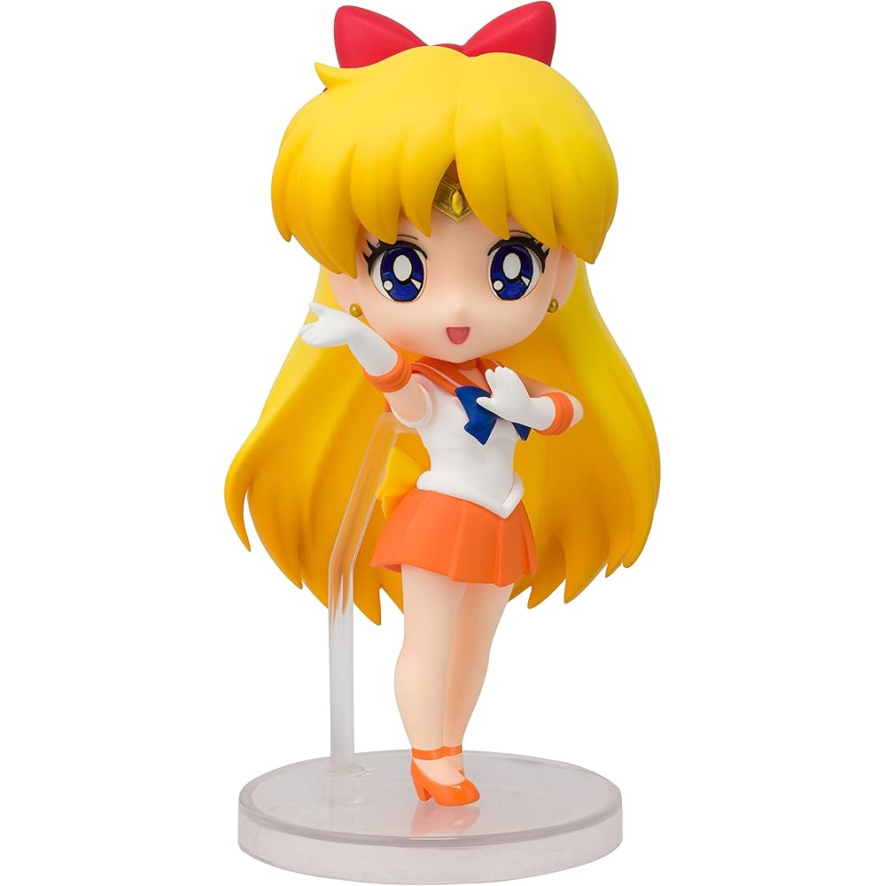 TAMASHII NATIONS Figuarts Mini Sailor Moon Sailor Venus 90mm PVC ABS Painted Action Figure