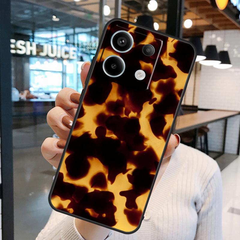 Tortoise Shell Pattern Case For Xiaomi Redmi Note 14 Pro 10 11 12 13 15 Pro Plus Redmi 15 10C 12C 13C 14C 15C Cover