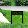 Metal Garden Stakes Custom Address Markers Lawn Decor Courtyard Ornament Yard Art Home Accent