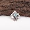 Aqua Chalcedon Handgefertigter Edelsteinschmuck, 925 Sterling Silber Anhänger Unikat Design Schmuck, Für Frauen