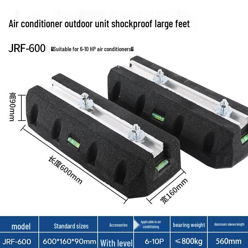 

HVAC Outdoor Unit Anti-Vibration Pads with Level
