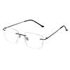 RSINC Smarty Rimless OD Light Weight Rectangular Unisex Eye Frame for All Ages (Black, Medium) GSJ078 54-18-140