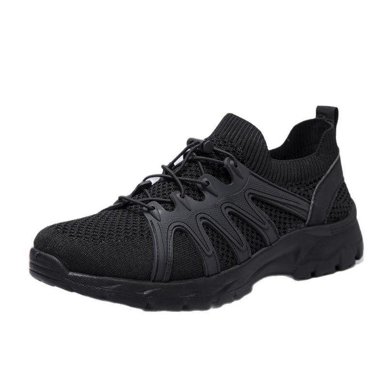 Breathable mesh casual shoes summer new soft-soled versatile wading mesh shoes black thick-soled dirt-resistant men's shoes