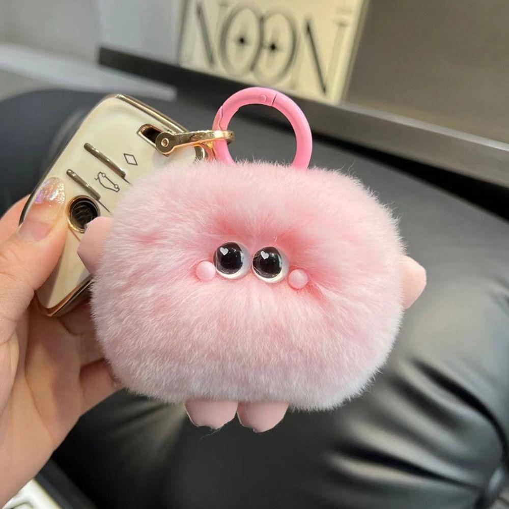 

Imitation Rabbit Fur Car Keychain Plush Backpack Pendant Cute Doll Pendant 05