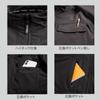 Masho Work Zipper Reflective Fiber [FIVES] Jacket, Unisex, Black, 100% Polyester, Closure, (JP, Alphabet, M)
