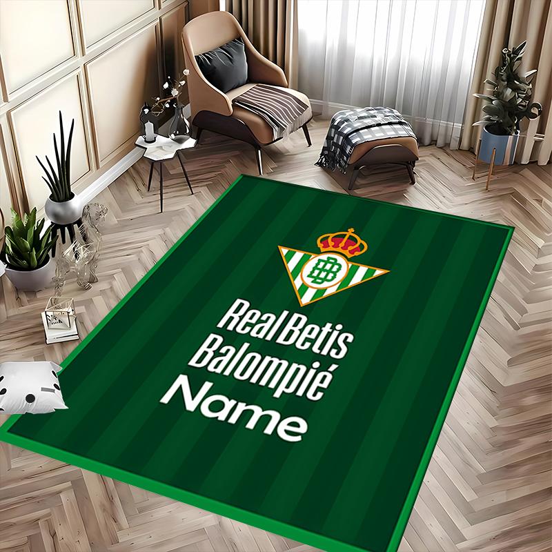 Custom personalization Real Betis Balompié Area Rug - Perfect For Kitchen, Bathroom,Laundry Room Decor Large Size Available,Gift All Seasons