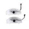 2Pcs LED Car Door Logo Projector Ghost Shadow Light For Mitsubishi Pajero V87 V93 V97 V80 2007 - 2015 2016 2017 2018 Accessories