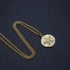 New Design Fashion Jewelry Gold Plated Stainless Steel Print Pattern Collection Pendant Necklace Party Gift