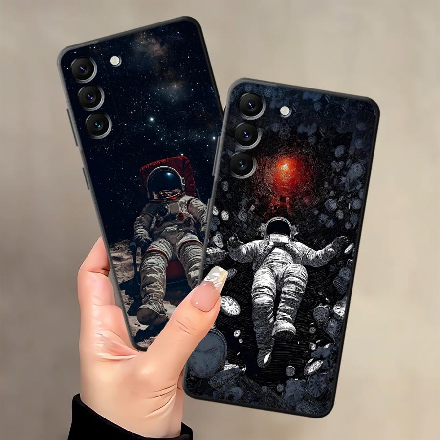 Cartoon Astronaut Art Phone Cover Case for Samsung Galaxy A25 A16 A53 A17 A37 A05 A57 A15 A52 A36 A06 A73 A51 A55 A23 A70 A50