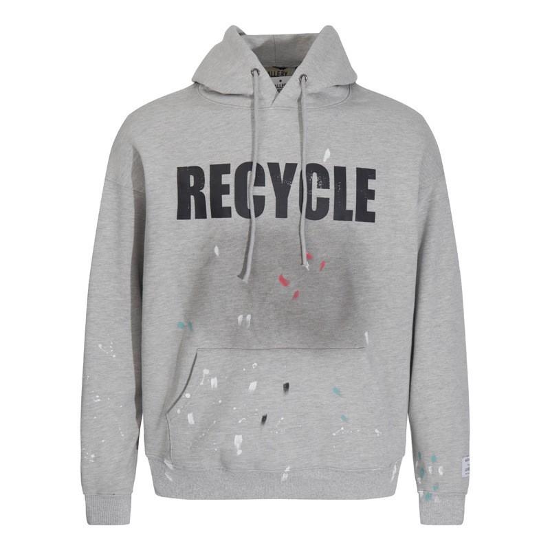Prémiová GALERIE s potiskem písmen Vintage mikina Unisex Oversized Streetwear Mikina Pánská Dámská