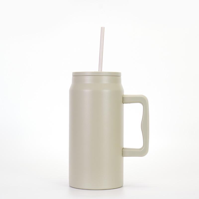 

50 унций герметичный портативный стакан с трубочкой: Идеально подходит для горячих и холодных напитков, активного отдыха и использования в автомобиле. 1500ml