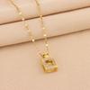 Douyin live stream beating heart smart perfume bottle titanium steel necklace women's stainless steel collarbone chain